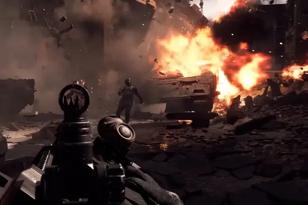 Con el hardware adecuado puedes jugar a juegos como el Battlefield 6. Se muestra una escena del juego.