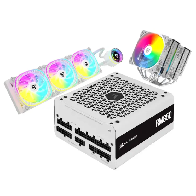 Imagen de una PSU una Refrigeración liquida y otra por aire.