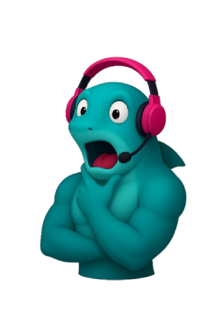 tiburon mascota sorprendido al ver el mejor pc gaming gama alta