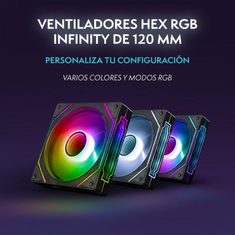 imagen que muestra sus potentes ventiladores con luces RGB